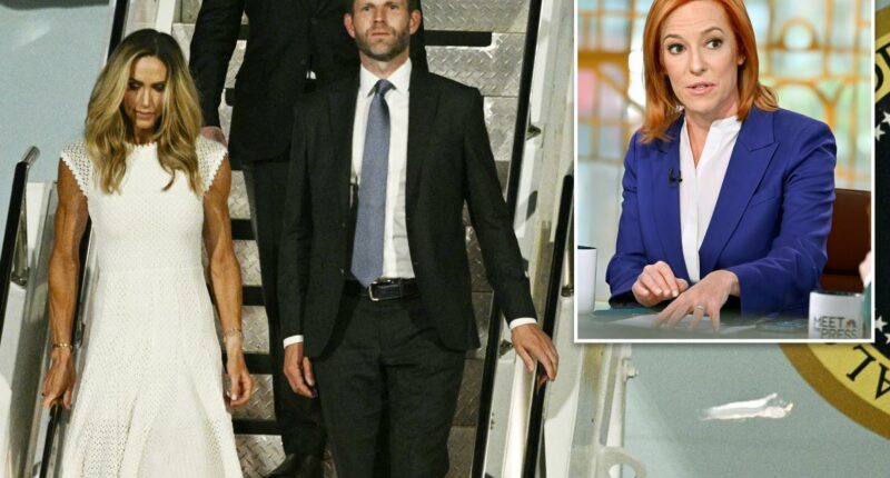 Eric Trump accuses Jen Psaki, MS NOW of airing âblatant liesâ about China tripÂ  â says heâs suing both